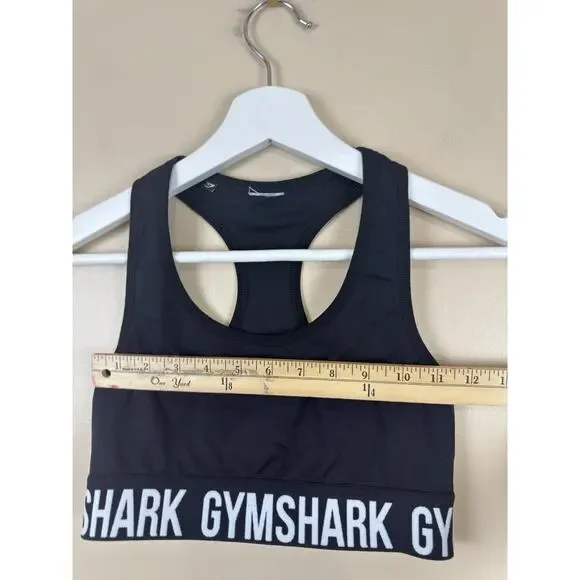 Gymshark Black Racerback Sports Bra Women’s Approx XS/S – Workout Fitness - Picture 6 of 7
